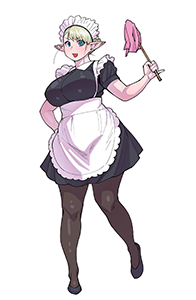 Erufuda in a maid outfit