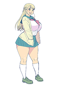 erufuda in a school uniform